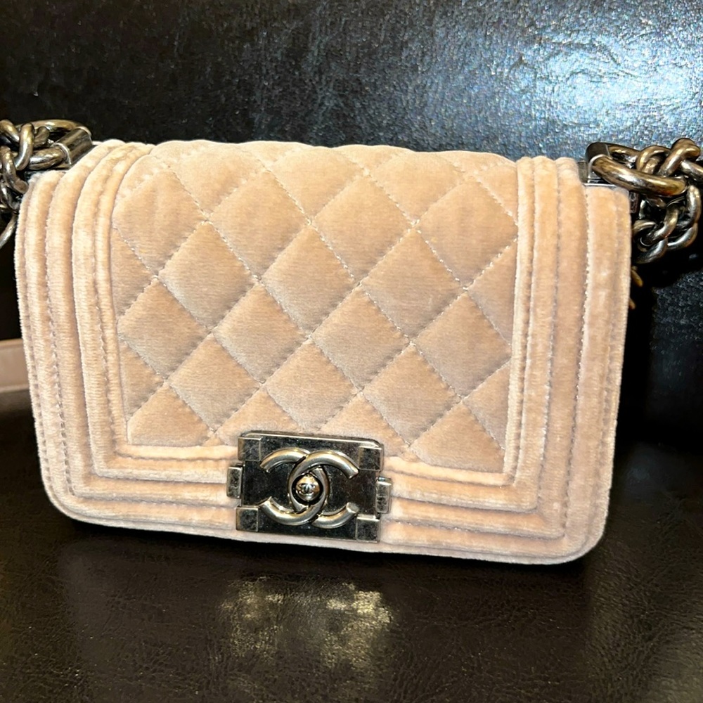 Authentic Chanel Leboy mini flap bag